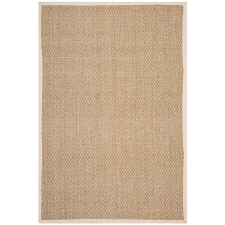 Safavieh Natural Fiber Rectangle Area Rug, Natural and Ivory - 2 ft.-6 in. x 18 ft. NF114J-218